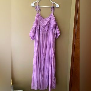 Universal Thread Puff Short Sleeve A-line Dress with Pockets